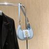 Bolso de hombro estilo coreano retro, bandolera de verano 2024, bolso de media luna para mujer.