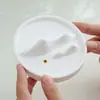 Suporte de Incenso de Gesso Fabricado na Fábrica com Design de Montanha, Base de Incenso para Mesa Estilo Wabi-Sabi Chinês, Queimador de Incenso de Sândalo, Pequeno Ornamento