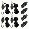 Ajustador de Polia Externo Corda de Vento Fixador de Toldo de Barraca Polia de Levantamento Corda de Vento Refletiva Paracord Espessado 4/6m