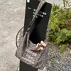Bolso de Hombro Retro Americano con Estampado de Leopardo Estilo Perezoso Versátil Bolso de Mano Bolso de Hombro Gran Capacidad Bolsa de Compras para Viajes