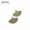 YuenZ aleación diy accesorios para joyería colgante de abanico 25 * 17mm J115