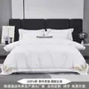 Hotel Cinco Estrelas Pousada Branco Conjunto de Quatro Peças Edredom de Algodão Roupa de Cama Capa de Edredom de Linho Lençóis