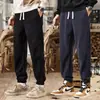 Nuevos Pantalones Deportivos de Pana Pesada para Hombre 2025, Pantalones Jogger Casuales Holgados con Retazos Engrosados para Otoño