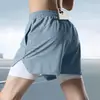 Pantalones Cortos de Tres Cuartos para Maratón y Atletismo, Pantalones Cortos de Verano de Secado Rápido para Hombre, Pueden Sostener un Teléfono, Pantalones Cortos Deportivos para Hombre