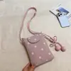 Shuai Mijia 2026 Bolso de Hombro Nuevo de Lunares de Nicho, Bolso Cruzado Retro Exquisito y a la Moda, Bolso Simple para Teléfono para Viajes Diarios