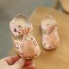 Sandálias de bebê de verão sapatos de bebê 1 a 2 anos menina criança princesa sapatos menina sola macia antiderrapante sapatos infantis
