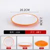 Platos de melamina, grado comercial, dos tonos, redondos, para buffets de hotel, platillos de hot pot para restaurantes y como platos planos; vajilla con aspecto de porcelana