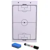Pizarra táctica de fútbol de doble cara de PVC suministros para entrenamiento de fútbol enviar bolígrafo enviar borrador de pizarra tablero táctico de madera contrachapada de PVC pizarra de enseñanza
