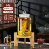 Garrafa de Licor Medicinal Selada de Alta Qualidade com Ginseng, Pote de Vidro Espessado com Bico, Garrafão de Vinho, Barril de Vinho, Recipiente Vazio