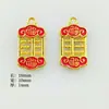 Enfeites Festivos Estilo Chinês Liga Dupla Face Pingente de Abacus Acessórios para Joias DIY Pingente de Pulseira