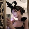 Accesorios para la Cabeza de Halloween para Mujer, Diadema de Orejas de Conejo, Accesorios para el Cabello de Chica Conejita Cosplay, Diadema para Mujer, Transfronterizo de Halloween