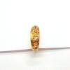 Anillo de oro y arena de Vietnam chapado en oro para hombres y mujeres, con estrellas finas y lluvia de meteoritos, anillo liso de oro y arena, venta al por mayor