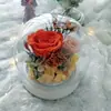 Regalo de Año Nuevo Cubierta de Vidrio Flor Preservada Kit de Materiales DIY Flor Seca Taller de Actividad Hecha a Mano Materiales