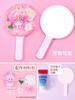 DIY creme espelho de plástico Internet celebridade portátil espelho cosmético espelho terno cartoon menina brinquedo crianças pacote de material feito à mão