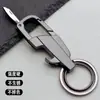 Llavero creativo multifuncional para llaves de coche de hombre, personalidad transfronteriza con anillo de llavero de cuchillo, hebilla colgante duradera anti-pérdida