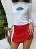 Comercio exterior europeo y americano nuevo AliExpress Amazon venta caliente de verano color liso falda casual dividida para mujer