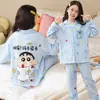 Pijama Infantil de Algodón Nube para Niños, Manga Larga, Cárdigan Delgado para Primavera y Otoño, Conjunto de Ropa de Casa Estilo Casual para Niños y Adolescentes