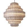 Candelabro de vidrio con forma de rama de flor de ciruelo americano hexagonal para Villa Hotel restaurante lámpara retro de lujo moderna simple para sala de estar