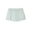 Comércio Exterior 2025 Primavera e Verão Novo Estilo Europeu e Americano Camisa de Manga Longa Listrada Design de Shorts Casuais Traje 7200412