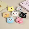 Pingente Chaveiro Boneco Cabeça de Gato Suando Desenho Animado Ornamento de Bolsa Broche de Urso Decoração de Acessório para Roupa Chapéu