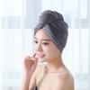 Gorro de secado rápido con borde de coral grueso para peluquería, toalla absorbente de agua para secar el cabello