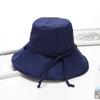 Chapéu de sol feminino verão casual combina com tudo algodão e linho japonês viagem Chapéu de sol proteção solar dobrável chapéu de pescador chapéu bacia