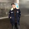 Jaqueta Americana de Lã com Gola Masculina Outono e Inverno Design de Nicho Senso de Estilo Zíper Duplo Aquece Espessura Jaqueta Baseball