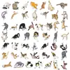 Paquete de 50 Hojas de Pegatinas Transparentes para Mascotas Anti-arañazos de Gato Impermeables para Diario DIY Taza de Agua Guitarra Decoración Pegatinas