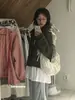 Bolso de Hombro de Silla de Montar de Encaje Vintage con Puntos Polo Corea del Sur Ins Nicho Lindo con Cordones Hombros Plisados Bolso Cruzado para Todo