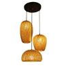 Lustre de sala de jantar simples criativo pastoral de bambu arte estudo quarto corredor novo estilo chinês varanda entrada três faróis
