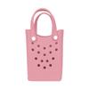Bolso de Agujeros de Eva Dopamina Estilo Coreano, Accesorio DIY, Bolso de Mano de Moda, Bolso de Playa para Niña