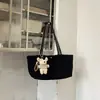 Bolso tote de piel de vaca mate para mujer, gran capacidad, bolso de mano coreano de nicho, versátil para ir al trabajo, bolso de hombro y para debajo del brazo para mujer