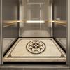 Tapete Especial para Piso de Cabina de Elevador Alfombra de Cuero Resistente al Desgaste Puerta Impermeable Tapete Antideslizante Imitación Mármol
