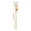 Cubiertos Portugueses de Acero Inoxidable de Corte Occidental para Hotel, Lujo Ligero, Dorado, Cuchillo para Bistec, Tenedor, Cuchara, Almacenamiento Portátil para Uso Doméstico