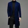 Abrigo de Lana de Longitud Media para Hombre Primavera Otoño Moderno Diario Color Sólido Sobretodo AliExpress Multicolor Multitalla Estilo Delgado Juventud