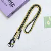 Cordón para Teléfono Largo Ajustable Huayang con Bloques de Color, Cadena de Cuerda Trenzada, Correa para Botella de Agua, Correa para Bolso, Cordón de Estilo Nuevo