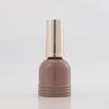 Botella vacía de gel de esmalte de uñas de vidrio transparente para evitar la luz, subenvasado de cosméticos de esmalte de uñas de belleza de 15 ml, botella pequeña
