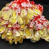 Cuerda de Ocho Perlas Colgante de Cristal Dólar Vidrio Manzana Vidrio Guanyin Buda Forma de Gota Bolsa de la Suerte Colgante Pixiu Regalo de Transmisión en Vivo