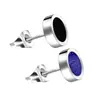 Pendientes de Acero de Titanio Estilo Coreano para Hombre Tendencia Distintivo Hip-Hop Individual Negro Pendientes Simples Versátiles Joyería para Estudiantes Accesorios