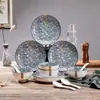 Estilo Japonés Vajilla para el Hogar Color Bajo Esmalte Retro Tazón de Arroz para el Hogar Tazón para Necesidades Plato para Bistec Plato Plato para Frutas Serie Yamada