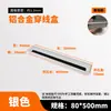 Caja de Rosca Amortiguadora de Aleación de Aluminio Cubierta de Agujero para Cables de Escritorio Computadora Escritorio Cuadrada