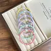 Elástico de Cabelo com Pérolas para Mulheres, Corda Elegante para Rabo de Cavalo, Não Danifica, Elástico Durável, Acessório de Cabelo Simples e Fashion