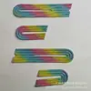Parte Superior de Zapato Calada con Pedrería y Pintura en Spray Arcoíris, Accesorios Decorativos para Zapatos, Materiales y Materiales Auxiliares para Zapatos Semi-Terminados con Suela Compuesta de Cuero, Venta al por Mayor desde el Fabricante