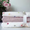 Conjunto de quatro peças em gaze de grau A, seguro para bebês, com uma gaze dupla camada aerada, ultrassuave e com design estampado