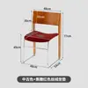 Silla de Comedor Nórdica de Madera Maciza Vintage, Silla Moderna Minimalista con Respaldo, Silla para Mesa de Comedor del Hogar, Silla de Diseñador con Respaldo