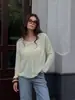 Cardigan de Tricô Colorido Europeu e Americano Transfronteiriço 2025, Cor de Fruta, Preguiçoso, Solto, Emagrecimento, Top para Mulheres que Vão ao Trabalho, Vazado