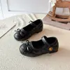 Zapatos Pequeños de Piel para Niñas con Lazo 2026 Otoño Nuevas Llegadas Zapatos Casuales para Bebés Niñas Niños Pequeños Dulces y Bebés Zapatos de Una Sola Pieza de Princesa