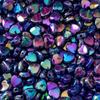 Contas de Coração Acrílico Iridescente para Pulseiras DIY Feitas à Mão, Contas Soltas para Colares, Acessórios de Joalheria