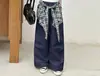 Conjunto de T-shirt Estilo Coreano com Estampa de Letras e Saia Xadrez com Calça de Pernas Largas para Crianças Maiores, Conjunto de Duas Peças Tendência para o Verão