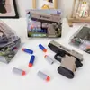 Pistola de Balines Táctil Delta Talan con Empuñadura Mejorada, Balines Suaves de Ventosa EVA, Juguete Simulado para Niños para Jugar "PUBG"